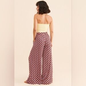 Corey Lynn Calter Printed Wide Leg Pant Size Large NWT